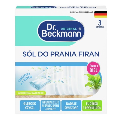 Dr. Beckmann Sól do prania firan 3x40g