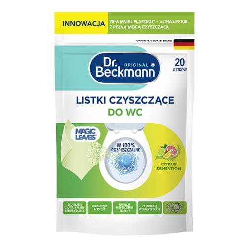 Dr. Beckmann Magic Leaves Ocean Breeze Listki czyszczące do WC 20 szt.