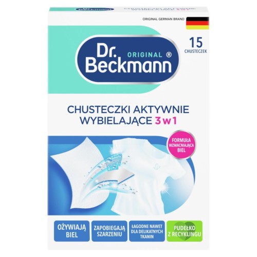 Dr. Beckmann Chusteczki Aktywnie Wybielające 15 szt.