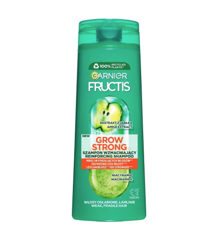 Garnier Fructis Grow Strong Szampon wzmacniający przeciw wypadaniu do włosów osłabionych 400 ml