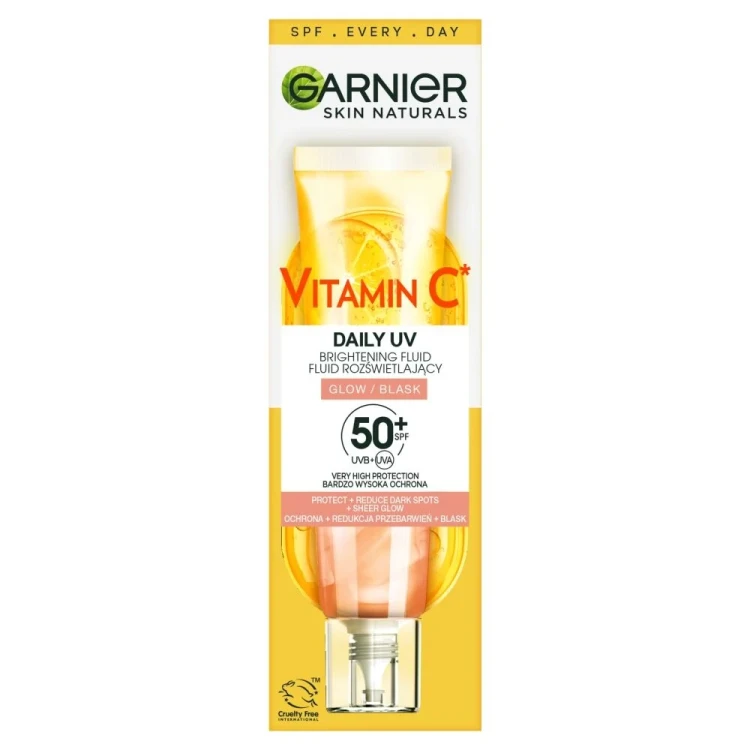 Garnier Skin Naturals Vitamin C UV Daily Fluid do twarzy SPF50+, Sheer Glow