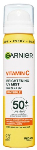 Garnier Vitamin C Rozświetlająca UV Mgiełka do Twarzy SPF50+ 75ml