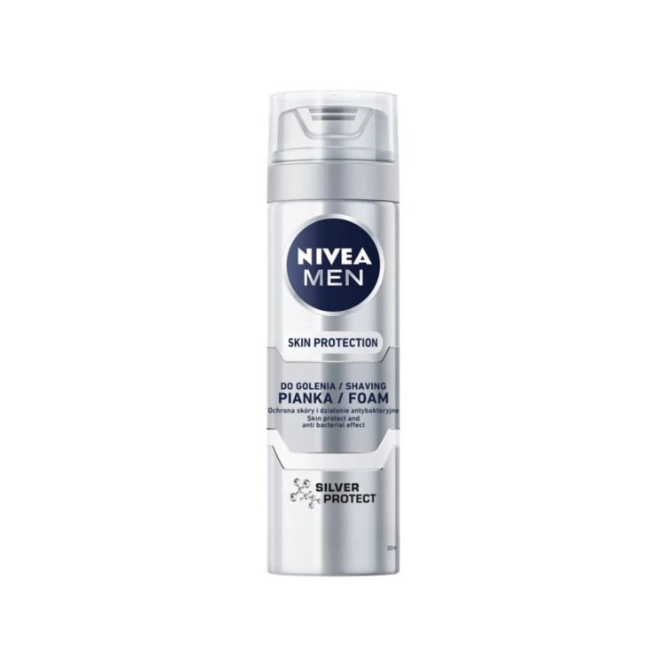 Nivea Men Skin Protection Ochronna Pianka do Golenia Silver Protect 200ML