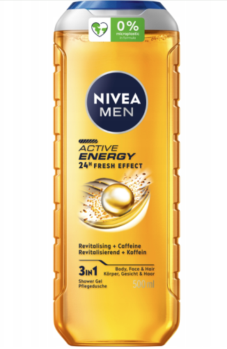NIVEA MEN Active Energy Energetyzujący Żel pod prysznic 500 ml