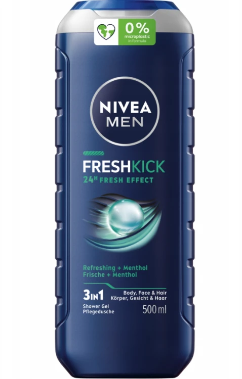Nivea Men Fresh Kick 3w1 Żel pod prysznic 500ml
