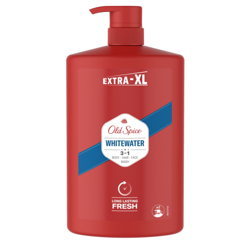 Old Spice Shower Gel & Shampoo 3in1, Whitewater 1l