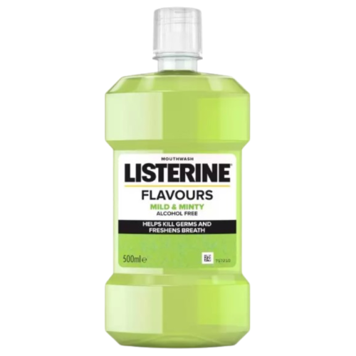 LISTERINE płyn do płukania jamy ustnej łagodnie miętowy 500ml(bez alkoholu)