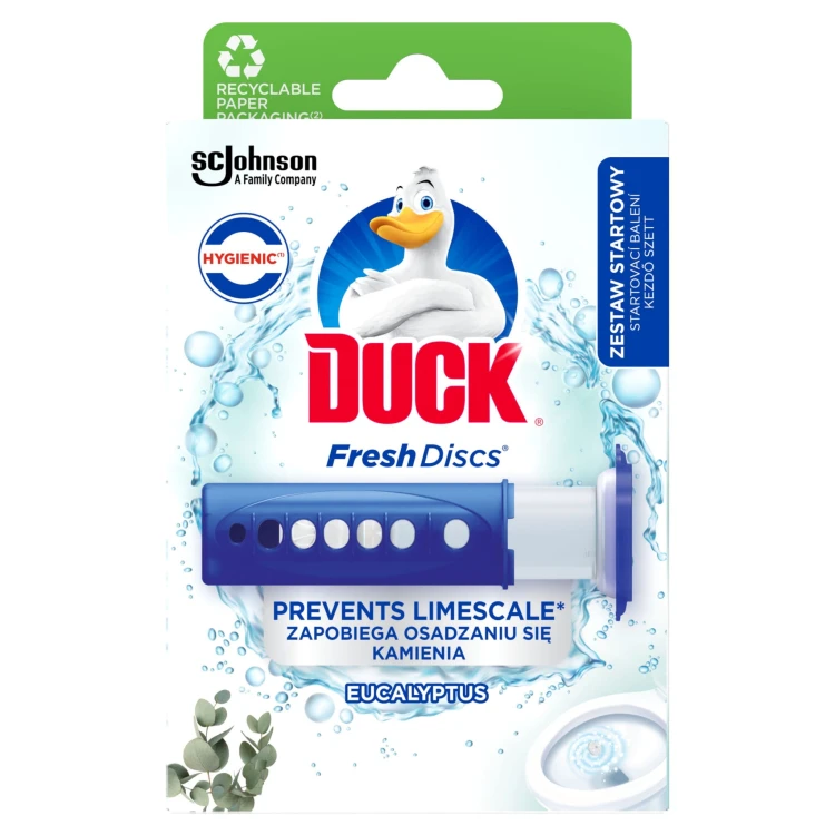 Duck Fresh Discs Eucaliptus Żelowy Krążel do Toaletowy Zapas 36ML