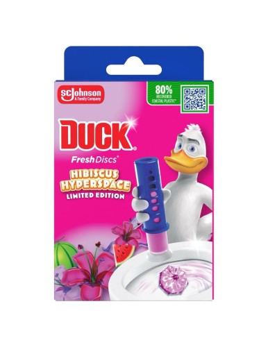Duck Fresh Discs Hibiscus Hyperspace Żelowy krążek do toalety 36 ml