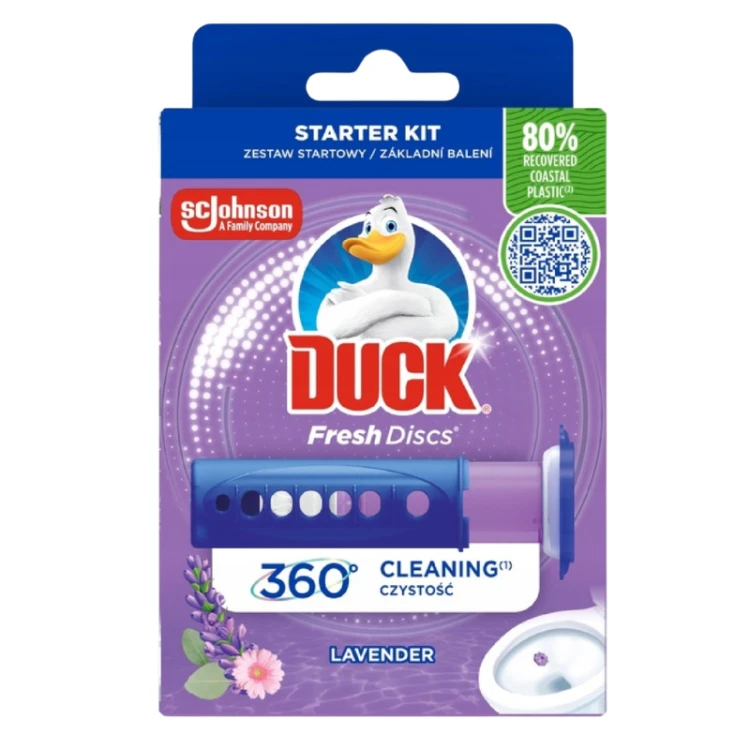 Duck Fresh Discs Lavender Żelowy Krążek do Toalety 6 Sztuk