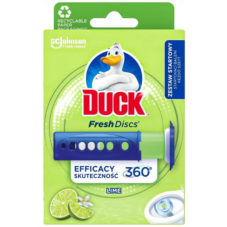 Duck Fresh Discs Żelowy Krążek do Toalety Limonkowy 36g