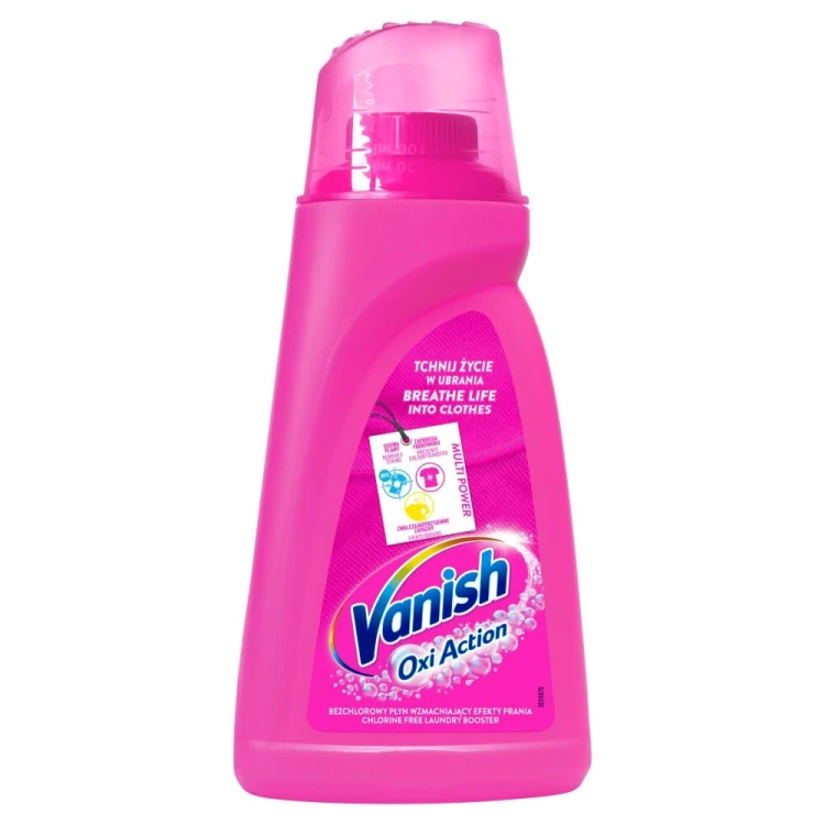 Vanish Oxi Żel Active Pink odplamiacz w żelu 1l