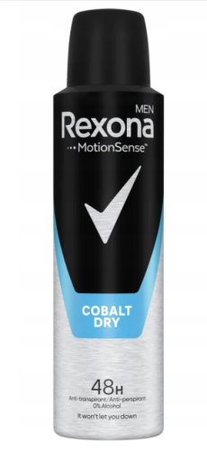 Rexona Men Cobalt Dry Antyperspirant Dla Mężczyzn Ochrona 48h 150 ml