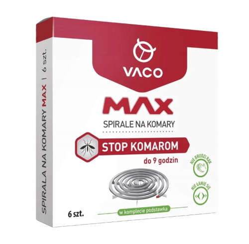 VACO Spirale na komary MAX (nie łamią się) - 6 szt..