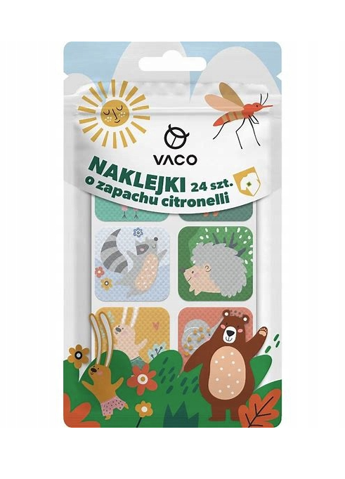 VACO KIDS Naklejki na komary (Citronella) 24 szt.