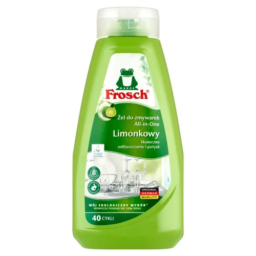 Frosch Limonkowy żel do mycia naczyn w zmywarkach ALLi One 650ml