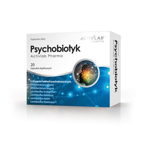 Psychobiotyk probiotyk  Activlab Pharma 20 kaps.