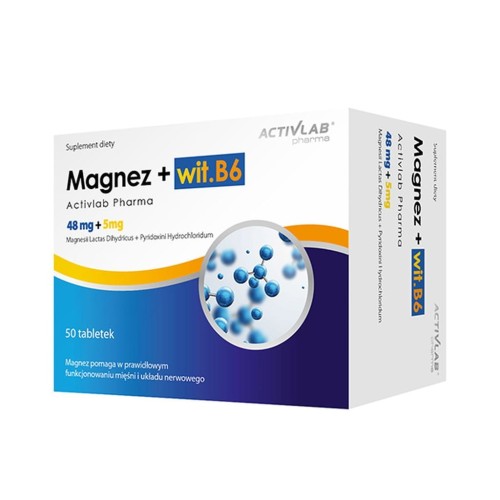 Magnez + wit. B6 Activlab (50 kaps.)