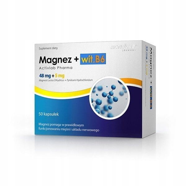 Magnez + wit. B6 Activlab (50 kaps.)