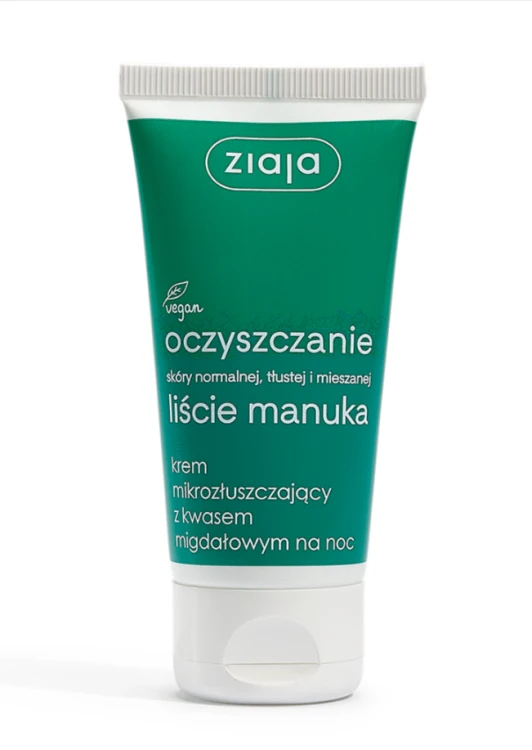 Ziaja LIŚCIE MANUKA Krem z kwasem migdałowym 50 ml