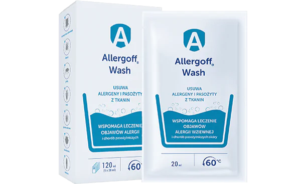ALLERGOFF Wash płyn do prania (6 szt. x 20 ml)
