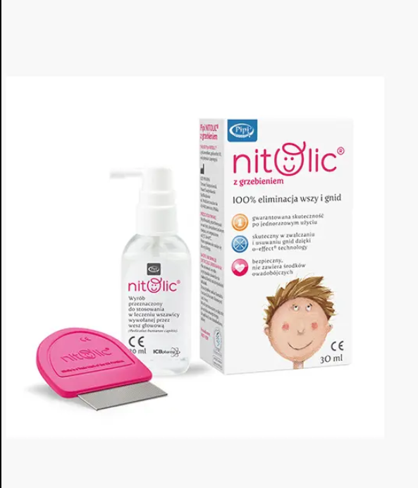 Pipi NITOLIC  z grzebieniem 30 ml