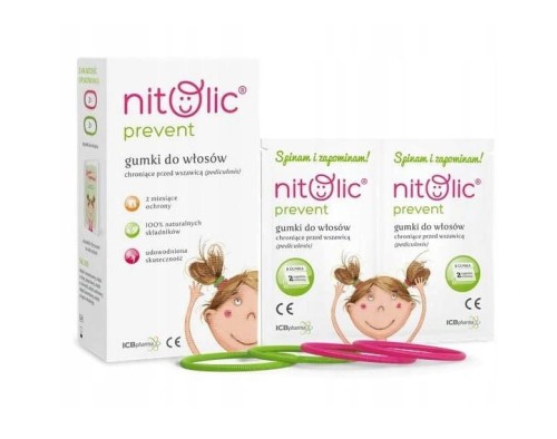 Pipi NITOLIC Prevent gumki na wszy 4 szt