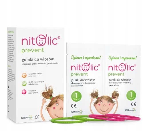 Pipi NITOLIC Prevent gumki na wszy 4 szt