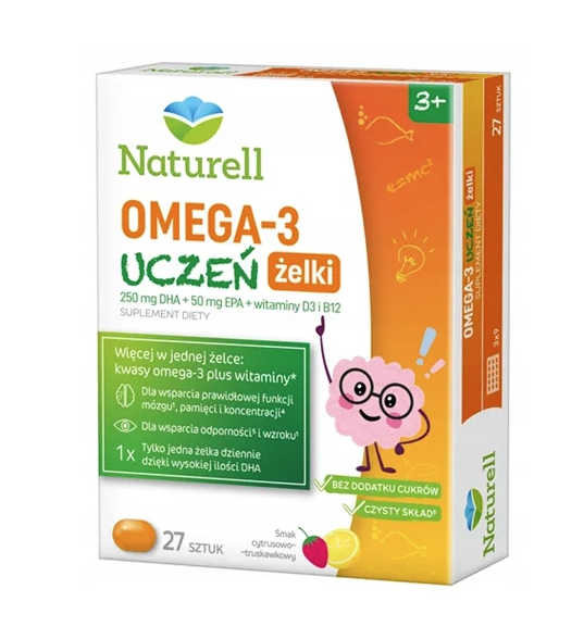 Naturell OMEGA-3 Uczeń Żelki (27 szt.)