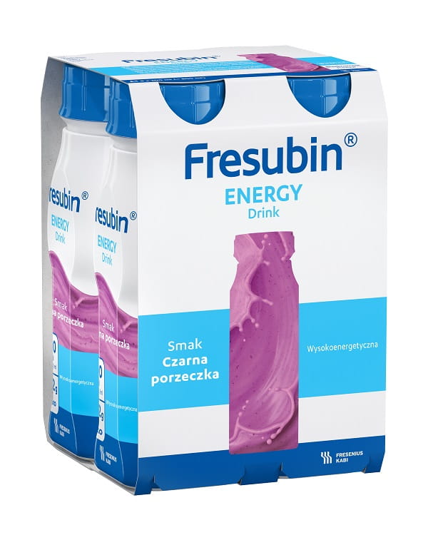 Fresubin Energy DRINK o smaku czarnej porzeczki (4 szt. x 200 ml)
