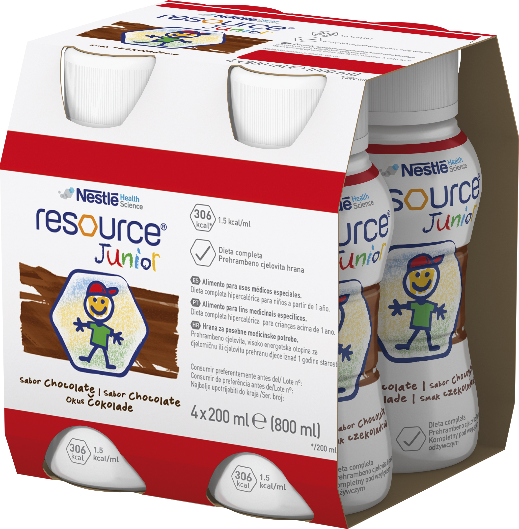 Resource JUNIOR czekolada 4x200ml