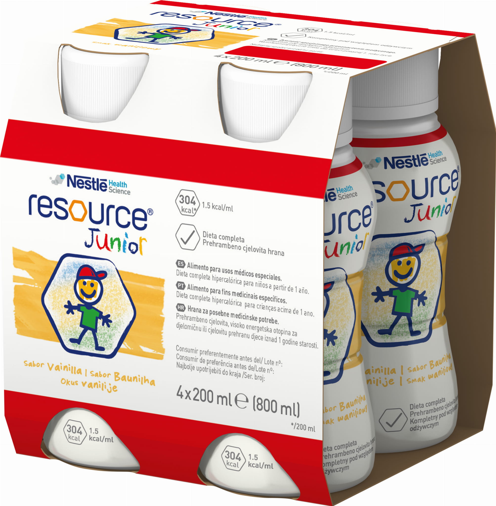 Resource JUNIOR wanilia 4x200ml