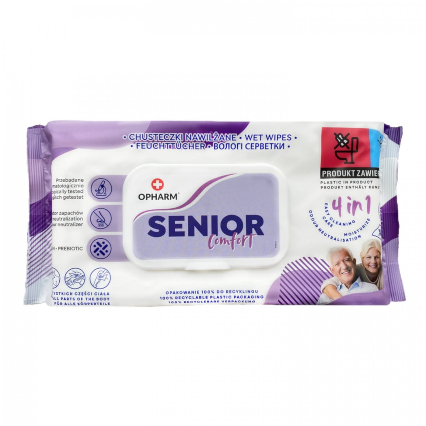 Chusteczki nawilżane Opharm Senior Comfort 72 szt.