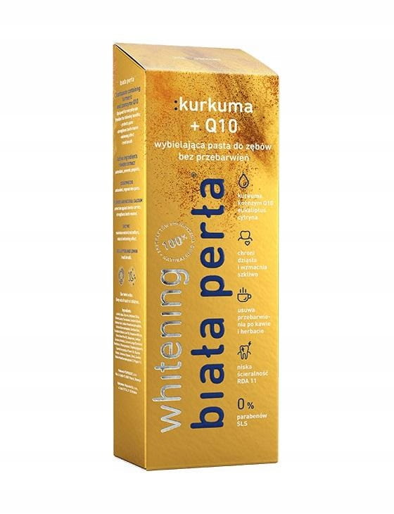 BIAŁA PERŁA KURKUMA +Q10 pasta do zębów