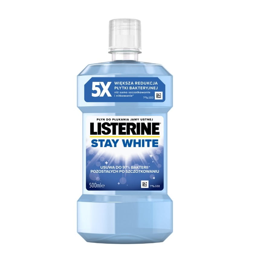 Listerine Stay White Łagodny 500ml