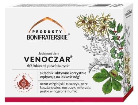 VENOCZAR lekkość nóg (60 tabl.) Produkty Bonifraterskie