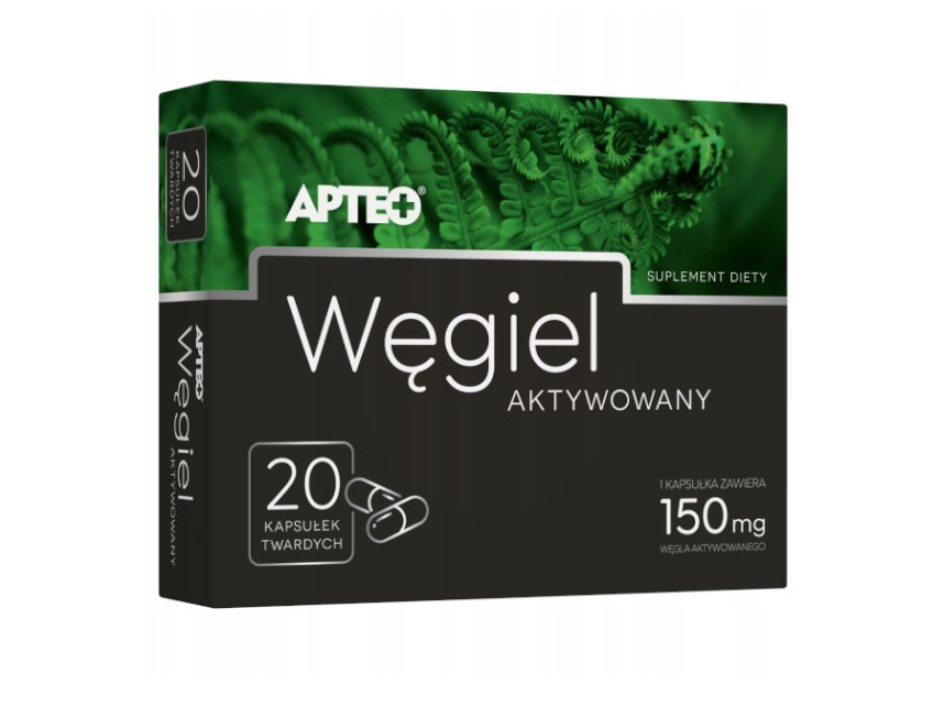 Węgiel aktywowany APTEO (20kaps.)