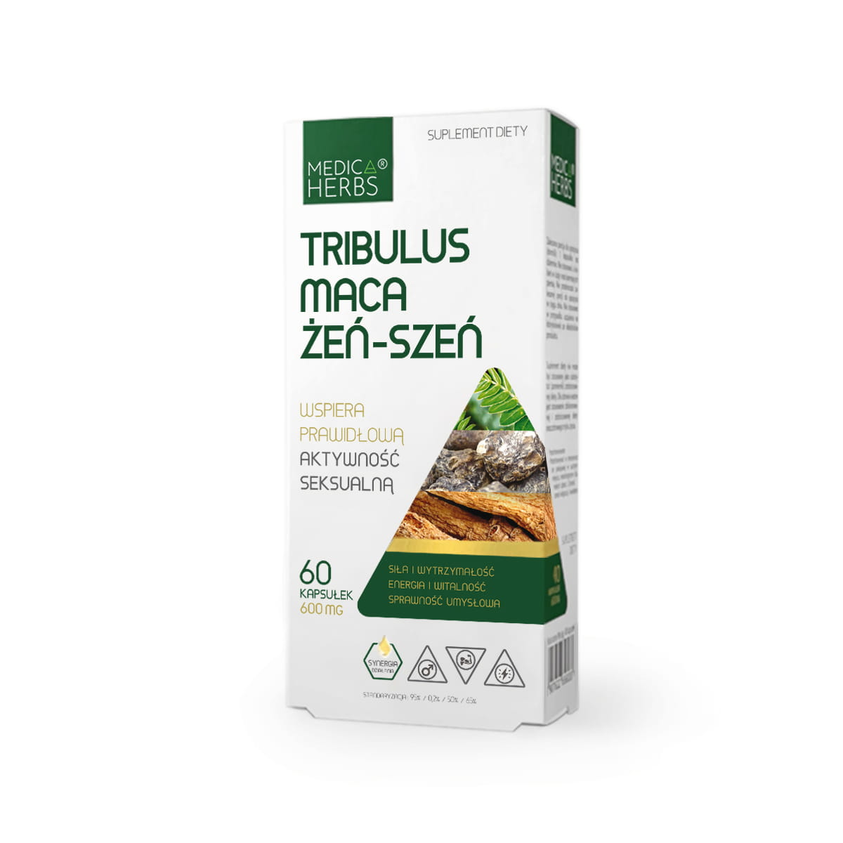 Tribulus, Maca, Żeń-Szeń MEDICA HERBS (60kaps.)