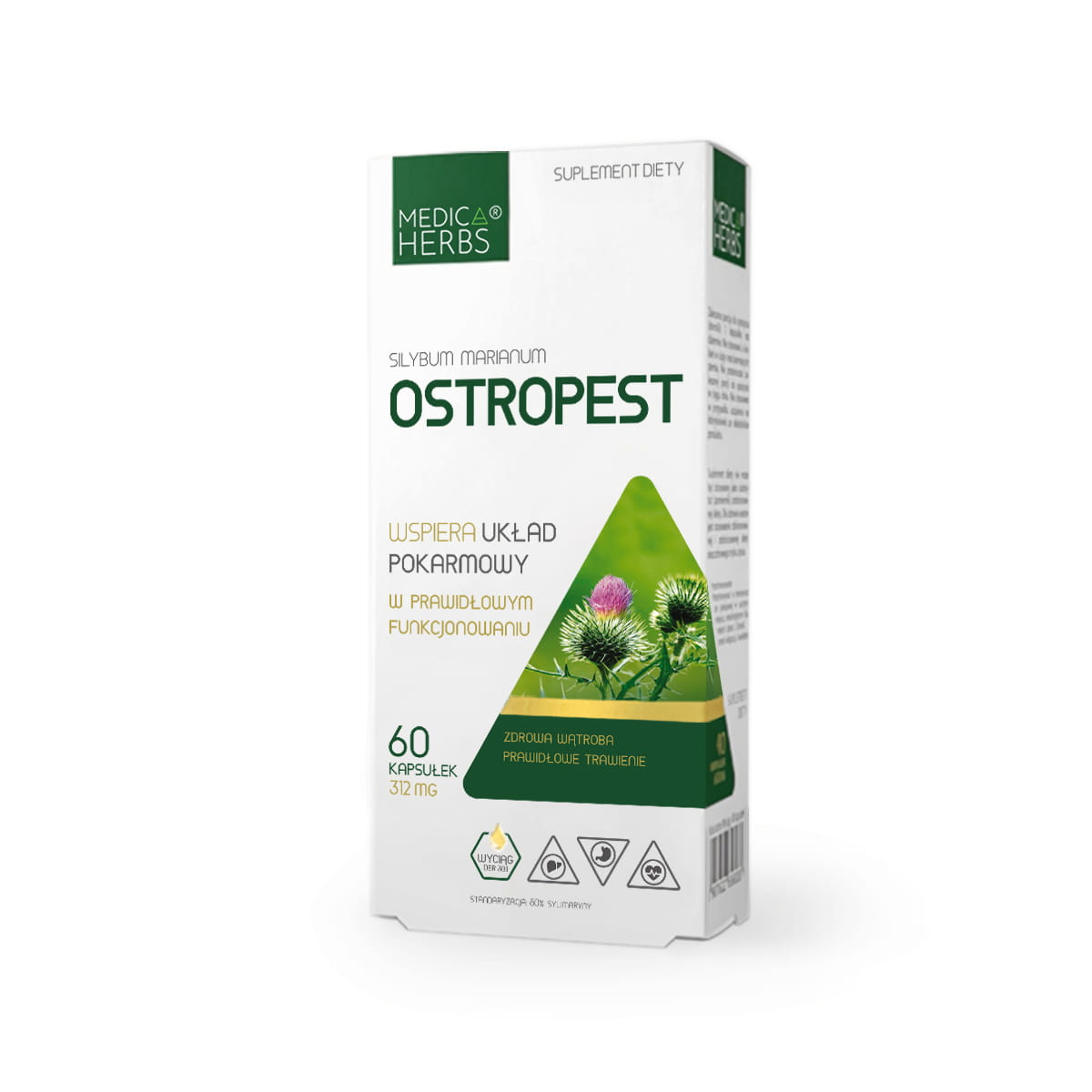 Ostropest (Silybum marianum) MEDICA HERBS (60kaps.)