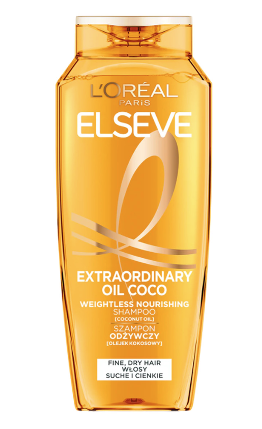 Loreal Elseve Extraordinary Oil Coco Odżywczy Szampon do Mycia Włosów 400ml