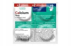 Calcium Teva 14 tabletek musuj. ALERGIA