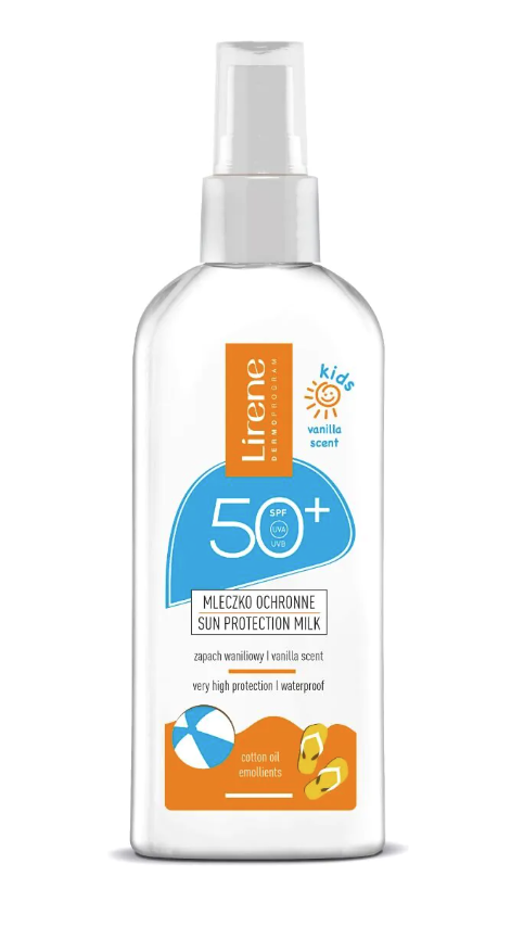 Lirene Mleczko ochronne (zapach wanilia) dla dzieci SPF50+ 150ml