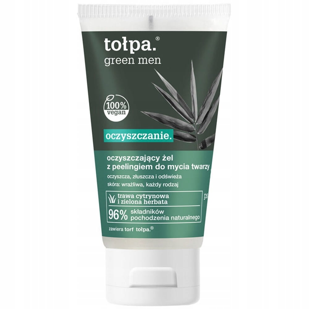 Tołpa Green Men żel-peeling oczyszczający do mycia twarzy, 150 ml