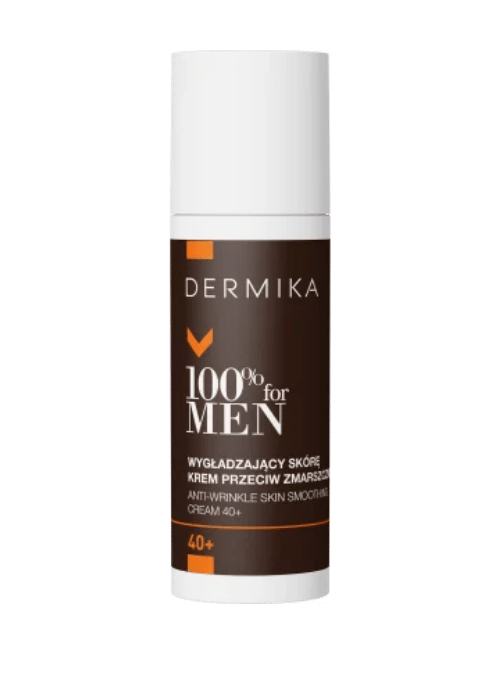 Dermika 100% For Men Krem wygłądzający skórę przeciw zmarszczkom 40+ dzień/noc 50ml