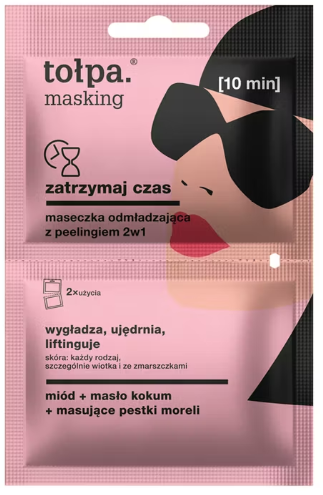 TOŁPA Masking MASECZKA ODMŁADZAJĄCA Z PEELINGIEM 2 W 1 Zatrzymaj Czas