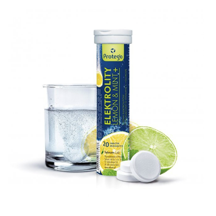 Protego Elektrolity Lemon & Mint 20 tabl. mus.