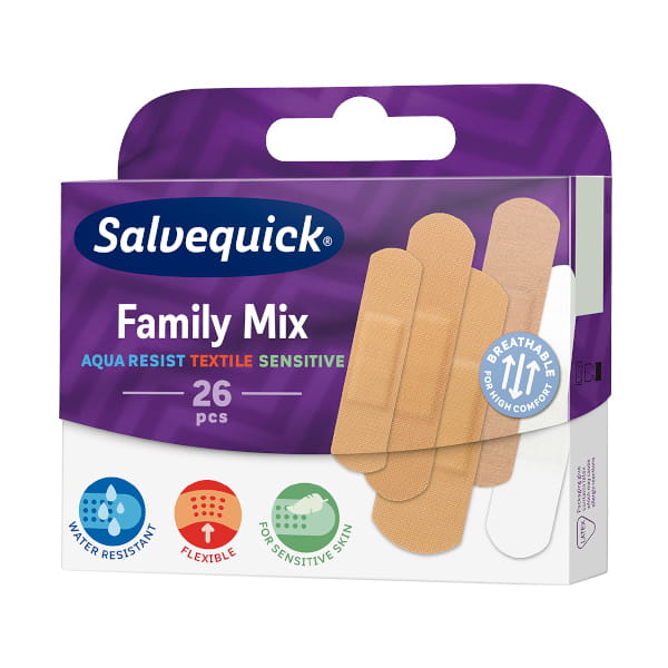 Salvequcik Plastry Family Mix 26 szt.