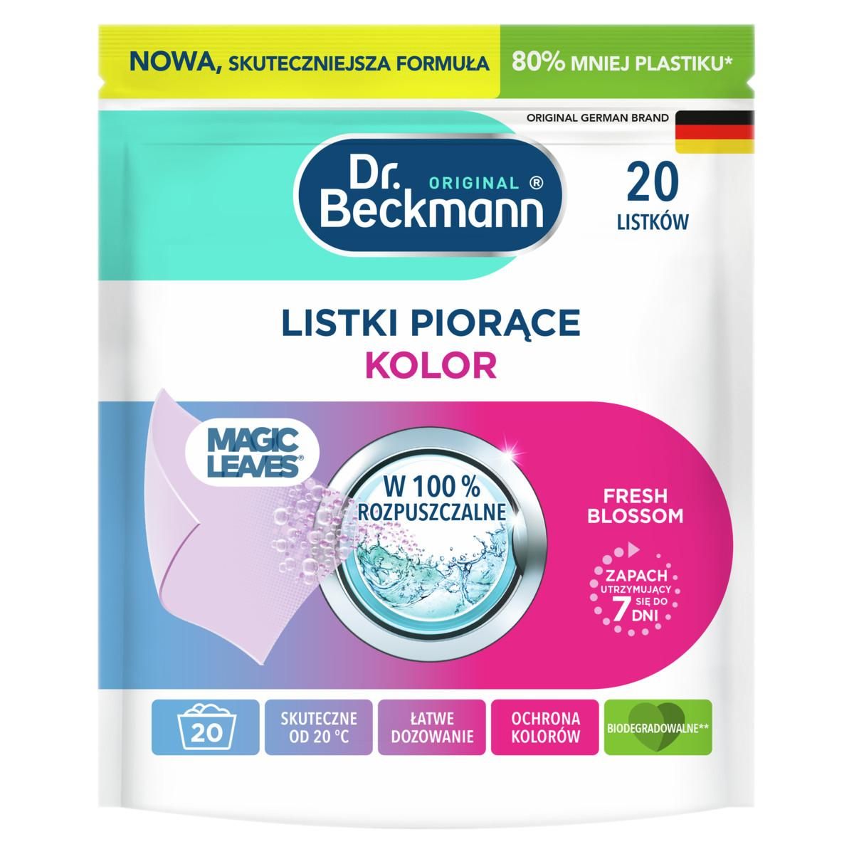 Dr. Beckmann Magic Leaves Listki piorące Fresh Blossom - kolor 20 sztuk