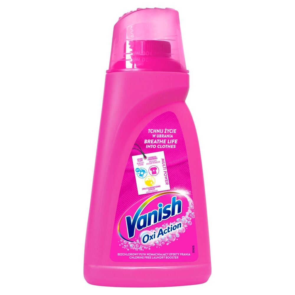 Vanish Oxi Żel Active Pink odplamiacz w żelu 1l