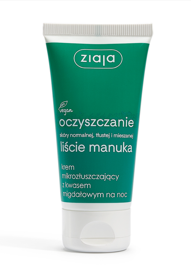 Ziaja LIŚCIE MANUKA Krem z kwasem migdałowym 50 ml